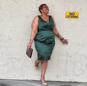 R&M Richards Woman Hunter Green After 5 Dress